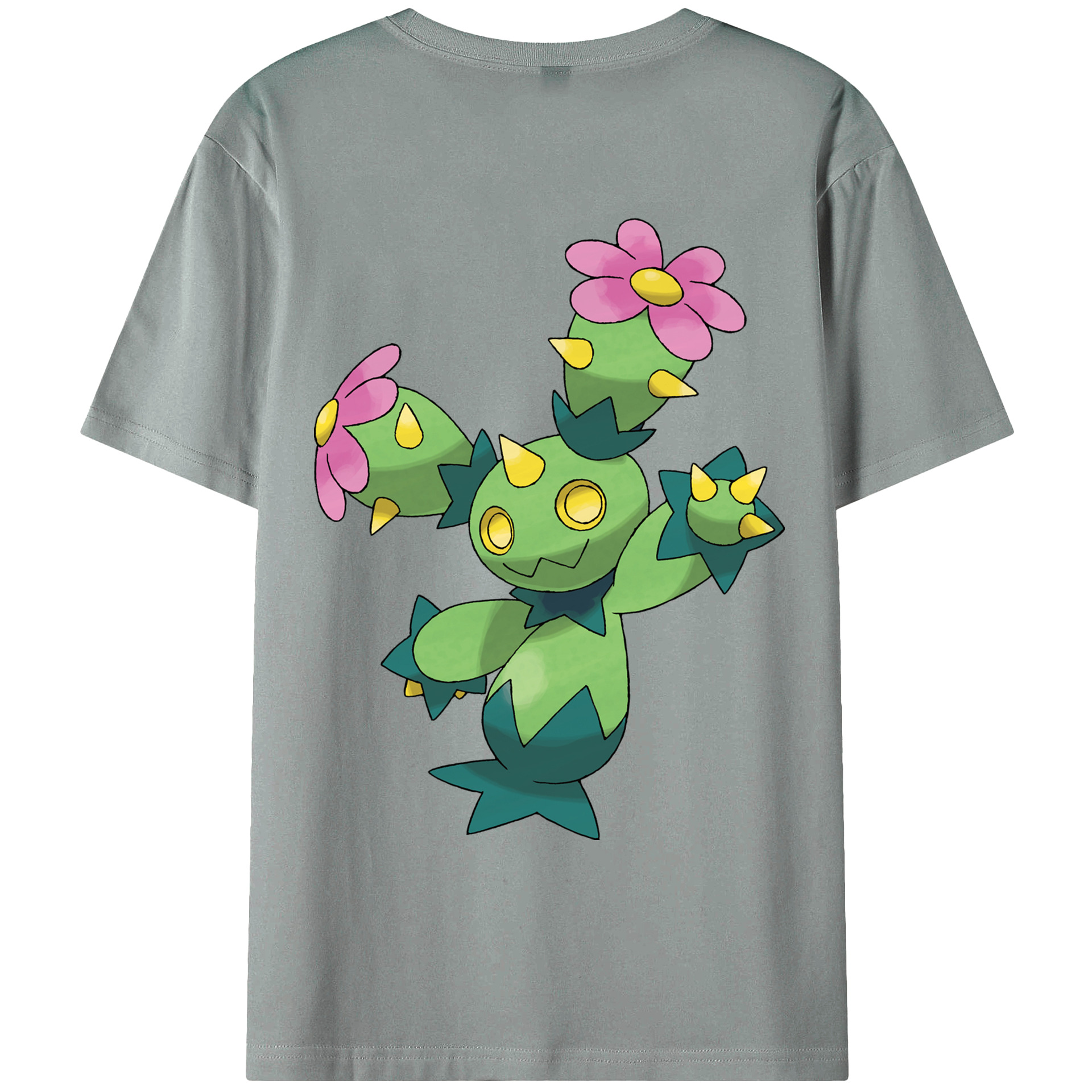 （画像用） ポケットモンスター Pokémon 綿100％ メンズ半袖Tシャツ（バックプリント） 通気性